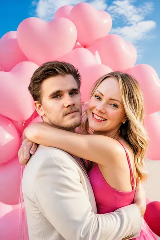 AI couple photo generator Date Morning Surprise Terrace Gift Moment